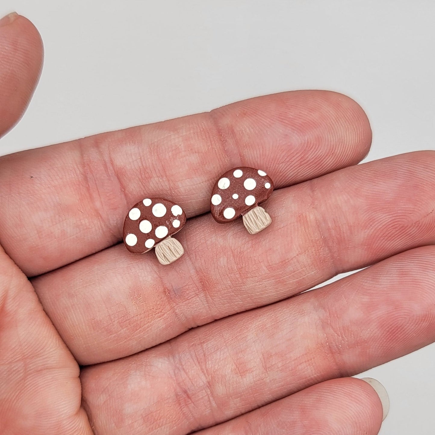 Red Mushroom Studs